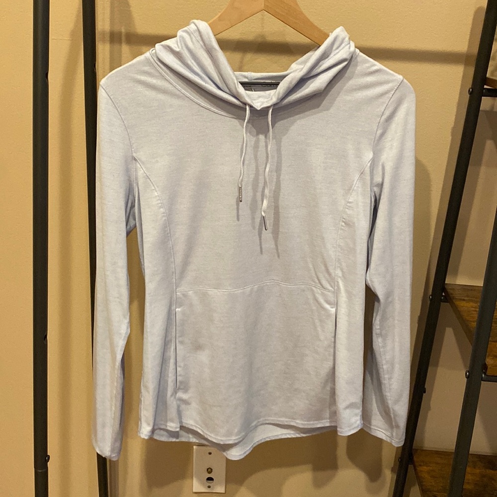 Cowl neck long sleeve workout shirt
